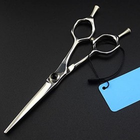 Ciseaux de coupe de cheveux, 6 pouces professionnels 440c A forme ciseaux à cheveux coupe barbier coupe de cheveux ciseaux à ...