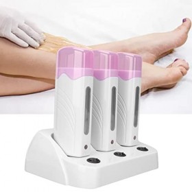 Ensemble de Machine à épiler, Réchauffeur 3 Pièces Chauffe-cire dépilation Épilation pour la Maison Prise UE 220V 