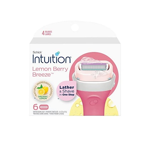 Schick Intuition Fresh Citrus Berry Lot de 6 recharges pour rasoir