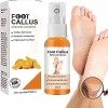 EXQST Spray Anti-callosités des Pieds, Spray adoucissant Les callosités des Pieds, Spray exfoliant pour Les Pieds, élimine Ra