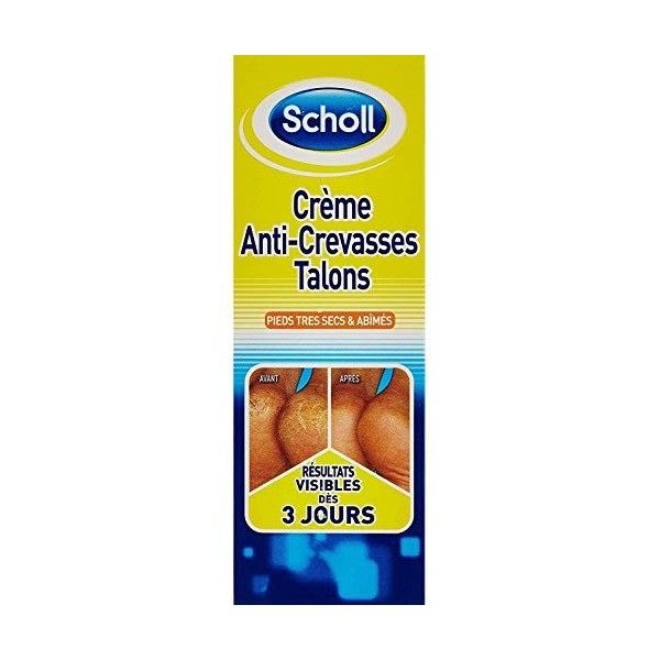 SCHOLL Lot de 4 Crèmes Anti-Crevasses Talons Tube de 60 ml