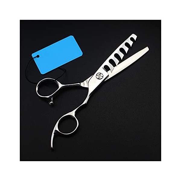 Ciseaux pour coupe de cheveux, ciseaux à 6 dents de 6 pouces, ciseaux de coiffeur, coupe de cheveux de maquillage, coiffeur é