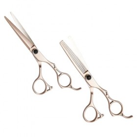 FOMIYES 2 Pièces Ciseaux De Coiffure Ciseaux De Coupe À Sec Ciseaux Droits Ciseaux En Acier Inoxydable Ciseaux En Acier Inoxy