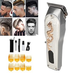 Tondeuse à Cheveux électrique Rétro, Tondeuse à Cheveux électrique En Acier Inoxydable Avec Affichage Numérique LED, Kit De C