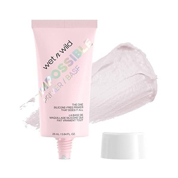 wet n wild, Prime Focus - Primer Impossible, Base Maquillage Visage Sans Silicone pour Effet Minimisant les Pores, avec Extra