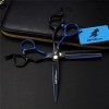 KOAIEZ 6,0 Pouces Cisant De Coiffure Multifonctionnelle en Bleu Noir en Acier Inoxydable, Ensembles De Ciseaux De Coiffure Sa