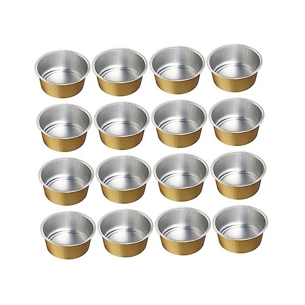 Beavorty 100 Pièces Bol De Fusion De Cire Mini-épilation Bols De Fusion De Haricots De Cire Petit Aluminium Pot De Cire En Pa