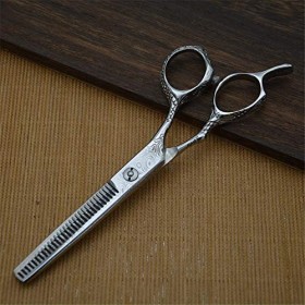 Ciseaux de coiffure Ciseaux à double dents Ciseaux à effiler Ciseaux à dents à double face 6.0 pouces Acier inoxydable ciseau