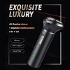 YUNZHIDUAN Rasoir Électrique pour Homme, Kit De Toilettage De Rasoir Électrique Rechargeable 3 en 1 USB, Kit De Rasage Rechar