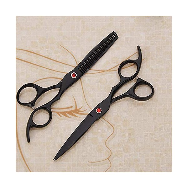 Outils de coupe des cheveux Ciseaux de coiffure en porcelaine de 6 pouces, set de coiffure ciseaux plats + ciseaux à dents po