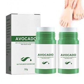 Felee BâTon De Lotion à LAvocat RéSistant Aux Fissures,BâTon Hydratant Les Pieds,CrèMe Anti-Fissures Et Mains Et Pieds,BâTon