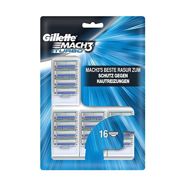 Gillette Lames de rasoir Mach3 Turbo