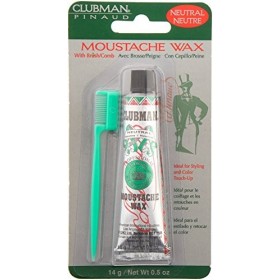 Clubman Moustache cire neutre 0,50 oz Paquet de 5 