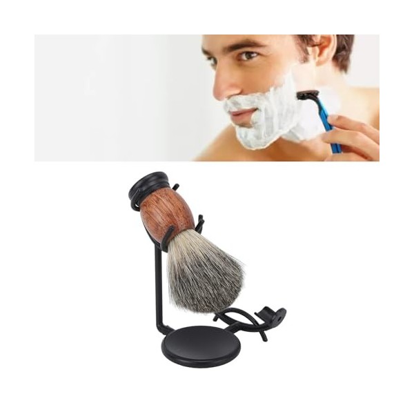 Ensemble Doutils De Rasage De Barbe, Ensemble De Blaireaux De Rasage, Support De Rasoir, Bol De Savon De Rasage, Tissu Daff