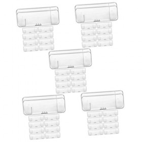 FOMIYES 50 Pièces Boîte De Rangement De Rasoir Récipient Transparent Organisateur En Plastique Récipient En Plastique Transpa