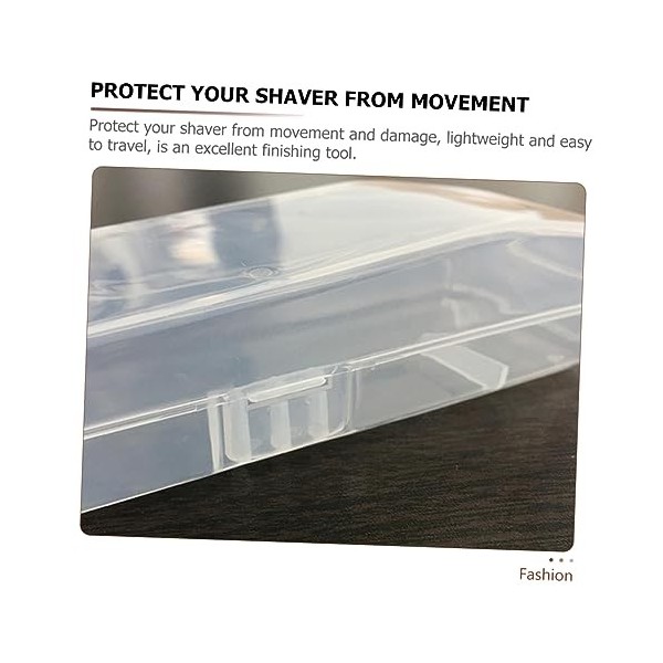 FOMIYES 50 Pièces Boîte De Rangement De Rasoir Récipient Transparent Organisateur En Plastique Récipient En Plastique Transpa