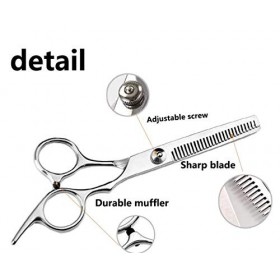 Ensemble de ciseaux de coiffeur, ensemble de coiffure à ciseaux amincissants Kit de ciseaux de coupe de cheveux professionnel
