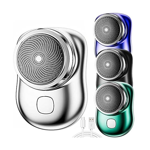 Rasoir éLectrique, Mini Rasoir pour Hommes, Mini-Rasage électrique Portable Lavable, Rasoir Portatif pour Hommes Sec Et Humid