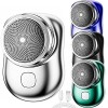 Rasoir éLectrique, Mini Rasoir pour Hommes, Mini-Rasage électrique Portable Lavable, Rasoir Portatif pour Hommes Sec Et Humid