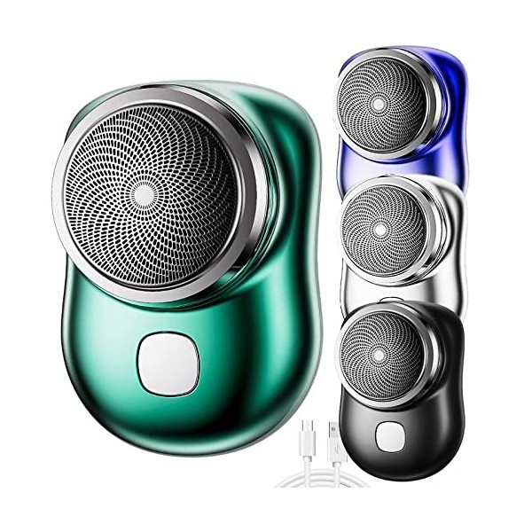 Rasoir éLectrique, Mini Rasoir pour Hommes, Mini-Rasage électrique Portable Lavable, Rasoir Portatif pour Hommes Sec Et Humid