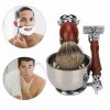 Kit de Rasage pour Hommes Durable 10 Pièces Lames de Rechange Multifonctionnelles pour Rasoir à Main avec Poignée en Alliage 