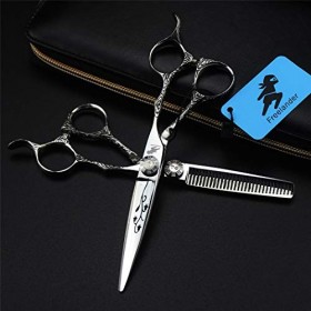 LBYB Ciseaux De Coupe Professionnelle Cheveux 6,0 Pouces Japon 6CR Inoxydable Set en Acier, Haute Qualité De Sharp Salon De C