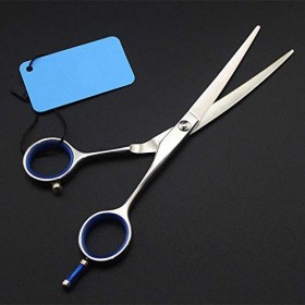 Ciseaux de coupe de cheveux, 6 pouces 440c 9cr ciseaux de cheveux coupés incurvés coupe de cheveux de coiffeur maquillage cis...