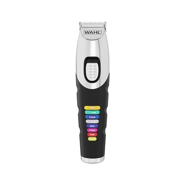 Wahl Colour Trim Tondeuse à barbe, peignes de guidage innovants à code couleur, 240 minutes dautonomie, chargeur USB, idéal 