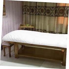 Beaupretty 2 Pièces Feuille Beauté Lit De Massage Berceau Réutilisable Lit De Cils Table De Massage Jupe Nappe Lavable Nappe 