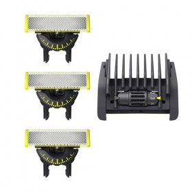 Philips OneBlade 360 - lame de rechange, pour rasoir/tondeuse électrique OneBlade, avec sabot réglable 5 en 1, lot de 3, modè