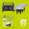 Philips OneBlade 360 - lame de rechange, pour rasoir/tondeuse électrique OneBlade, avec sabot réglable 5 en 1, lot de 3, modè