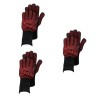 UPKOCH Paire De Gants De Cuisson 3 Pièces Mitaines De Four Golves Noires Gant en Silicone Noir Anti-Brûlure Gant De Cuisson p