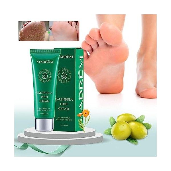 Pratvider Crème réparatrice pour Les Pieds | 40g Crème de Soin Anti-gerçures adoucissante pour Les Pieds,Crème de Soin des Pi