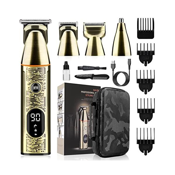 mingqian Tondeuse à cheveux multifonctionnelle pour hommes 4 en 1