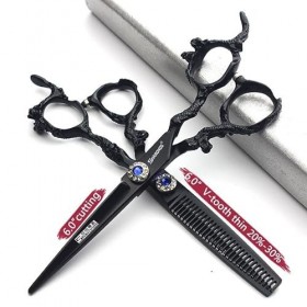 Ciseaux de coupe de cheveux de 6/7 / 7,5/8 / 9 pouces, ciseaux de coupe de cheveux en acier inoxydable 6 pouces 2 pièces 