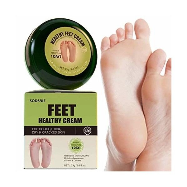 Crème pour Les Pieds Crevasses Crème pour Les Pieds Très Secs et Callosités Crème Réparatrice Pieds Crème Pieds Hydratante 23