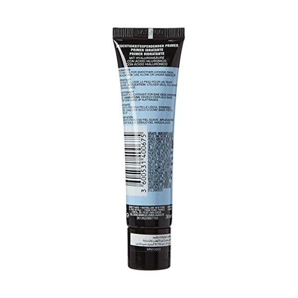 Maybelline New York Face Studio Prime Base de Teint Hydratante à lAcide Hyaluronique 50 Hydratant 1 Unité