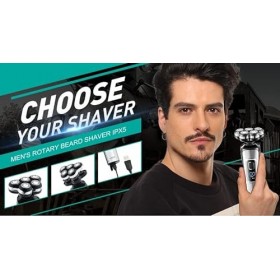 tondeuse à barbe pour hommes VGR Rasoir Électrique Professionnel Étanche Affichage numérique V-385