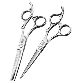zmigrapddn Ciseaux à Cheveux - Ciseaux de Coiffure de 7,0 Pouces - Ciseaux de Coiffeur et Ciseaux à effiler/Ciseaux de Coupe 