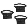 minkissy 3Pcs Sac Fourre-Tout Sac À Cheveux Organisateur Pour Coiffeur Barber Ciseaux Pochette Toile Ceinture Pochette Sac En