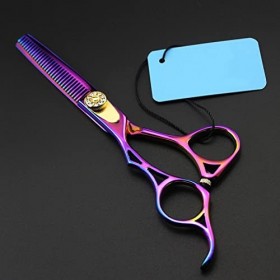 Ciseaux de coupe de cheveux, ensemble de 5,5"ciseaux de coiffure professionnels pour gauchers, ciseaux de coiffure, ciseaux d...
