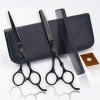 Chaomeiart Coiffure Coupe Ciseaux Salon De Coiffure Set Ciseaux Salon Dilution 6.0 Pouces Japon De Haute Qualité en Acier Noi