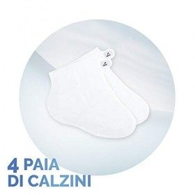Scholl Pedimask nourrissant à lhuile de macadamia, masque de pieds à action hydratante et régénérante, 4 paires de chaussett