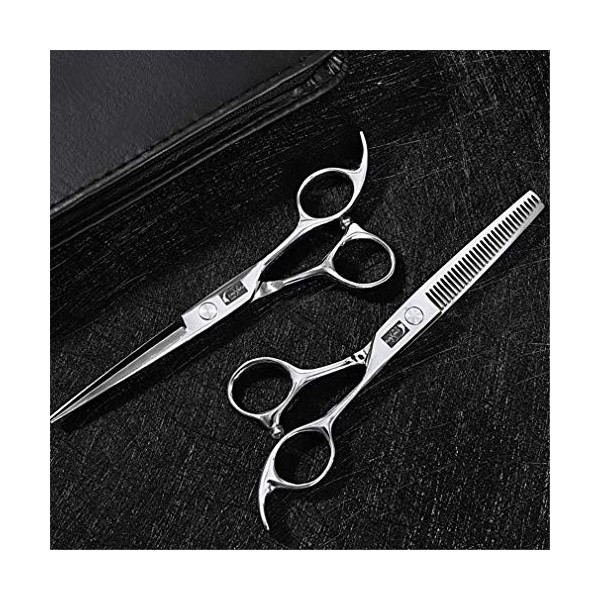 Coiffeur Professionnel Haut de Gamme 6.0 Pouces Ciseaux de Coiffure Ciseaux de Coiffure Set Fournitures de fluidification en 