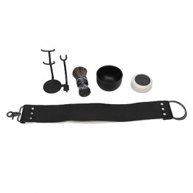 Kit de Bol de Brosse à Barbe – Support équilibré, Bol Délicat, Brosse Fiable, Style Exquis, Outil Pratique, Imitation Poils D