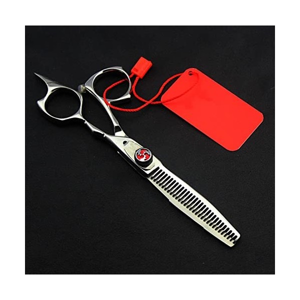 Ciseaux de coupe de cheveux professionnels en acier 440c 9cr13 62HRC de 14 cm, ciseaux amincissants pour barbier, ensemble de