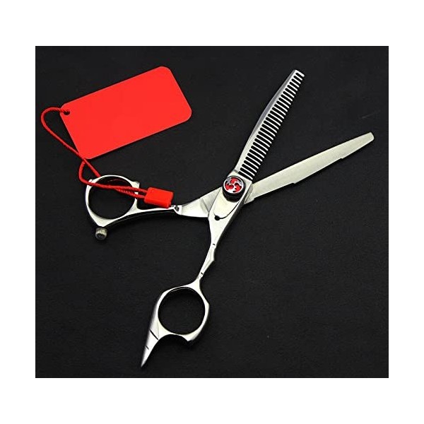 Ciseaux de coupe de cheveux professionnels en acier 440c 9cr13 62HRC de 14 cm, ciseaux amincissants pour barbier, ensemble de