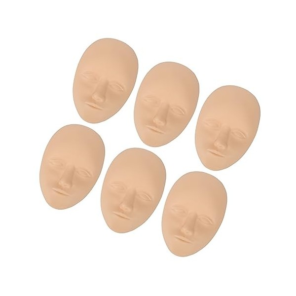 10pcs Peau de Visage de Pratique de Tatouage 3D, Peau de Pratique de Visage de Microblading de Silicone pour le Débutant