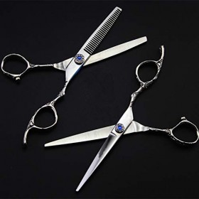 Ciseaux de coupe de cheveux, 6 pouces professionnels 440c acier prune ciseaux à cheveux coupe barbier salon de coiffure cisea...