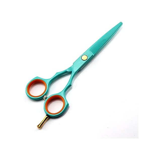 Ciseaux de coupe de cheveux, 5.5inch Professional Japon 440c Steel Light Green Scissor Hair Scissors Cutting Barber Haircut A